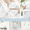 Blue Flowers and Gold Confetti Baby Shower Mini Bundle, Boy Baby Shower, Printable File, Edit Yourself, SH211 Blue Flowers and Gold Confetti Baby Shower Mini Bundle, Boy Baby Shower, Printable File, Edit Yourself, SH211