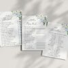 Blue Flowers and Gold Confetti Baby Shower Games, Set of 3 Games, Boy Baby Shower, Printable File, Edit Yourself, SH211 Blue Flowers and Gold Confetti Baby Shower Games, Set of 3 Games, Boy Baby Shower, Printable File, Edit Yourself, SH211