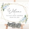 Blue Flowers and Gold Confetti Welcome Sign, Baby Shower Sign, Boy Baby Shower, Printable File, Edit Yourself, SH211 Blue Flowers and Gold Confetti Welcome Sign, Baby Shower Sign, Boy Baby Shower, Printable File, Edit Yourself, SH211