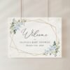 Blue Flowers and Gold Confetti Welcome Sign, Baby Shower Sign, Boy Baby Shower, Printable File, Edit Yourself, SH211 Blue Flowers and Gold Confetti Welcome Sign, Baby Shower Sign, Boy Baby Shower, Printable File, Edit Yourself, SH211