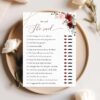 Burgundy and Pink Flowers Baby Shower Games, Set of 3 Games, Girl Baby Shower, Printable File, Edit Yourself, SH213