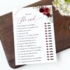 Burgundy Red Flowers Baby Shower Games, Set of 3 Games, Girl Baby Shower, Printable File, Edit Yourself, SH214 Burgundy Red Flowers Baby Shower Games, Set of 3 Games, Girl Baby Shower, Printable File, Edit Yourself, SH214