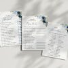 Navy and Blue Flowers Baby Shower Games, Set of 3 Games, Boy Baby Shower, Printable File, Edit Yourself, SH216 Navy and Blue Flowers Baby Shower Games, Set of 3 Games, Boy Baby Shower, Printable File, Edit Yourself, SH216