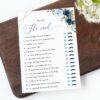 Navy and Blue Flowers Baby Shower Games, Set of 3 Games, Boy Baby Shower, Printable File, Edit Yourself, SH216 Navy and Blue Flowers Baby Shower Games, Set of 3 Games, Boy Baby Shower, Printable File, Edit Yourself, SH216