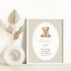 Bear and Beige Polka Dots Custom Sign, Printable File, Edit Yourself, SH217 SH221 Bear and Beige Polka Dots Custom Sign, Printable File, Edit Yourself, SH217 SH221
