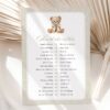 Bear and Beige Polka Dots Baby Shower Games, Set of 3 Games, Gender Neutral, Printable File, Edit Yourself, SH217