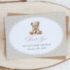 Bear and Beige Polka Dots Thank You Card, Gender Neutral, Printable File, Edit Yourself, SH217 Bear and Beige Polka Dots Thank You Card, Gender Neutral, Printable File, Edit Yourself, SH217