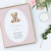 Bear and Pink Polka Dots Custom Sign, Printable File, Edit Yourself, SH218 SH224 Bear and Pink Polka Dots Custom Sign, Printable File, Edit Yourself, SH218 SH224