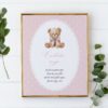 Bear and Pink Polka Dots Custom Sign, Printable File, Edit Yourself, SH218 SH224 Bear and Pink Polka Dots Custom Sign, Printable File, Edit Yourself, SH218 SH224