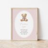 Bear and Pink Polka Dots Custom Sign, Printable File, Edit Yourself, SH218 SH224 Bear and Pink Polka Dots Custom Sign, Printable File, Edit Yourself, SH218 SH224