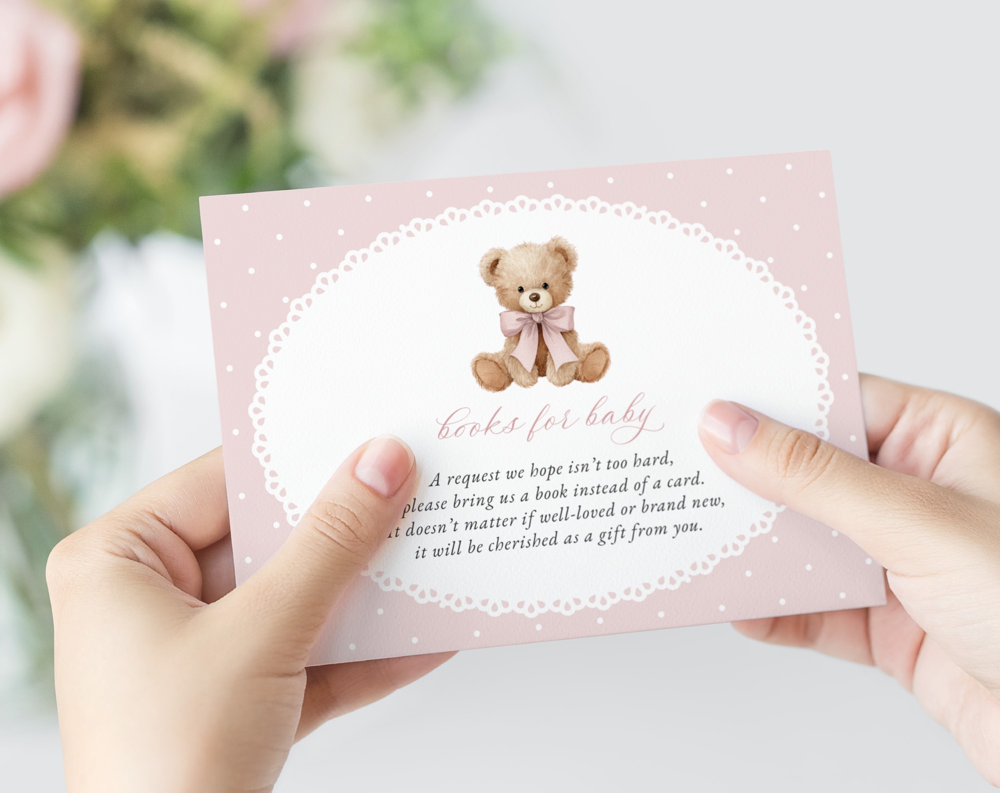 Bear and Pink Polka Dots Baby Shower Invitation Suite, Girl Baby Shower, Printable File, Edit Yourself, SH218 Bear and Pink Polka Dots Baby Shower Invitation Suite, Girl Baby Shower, Printable File, Edit Yourself, SH218