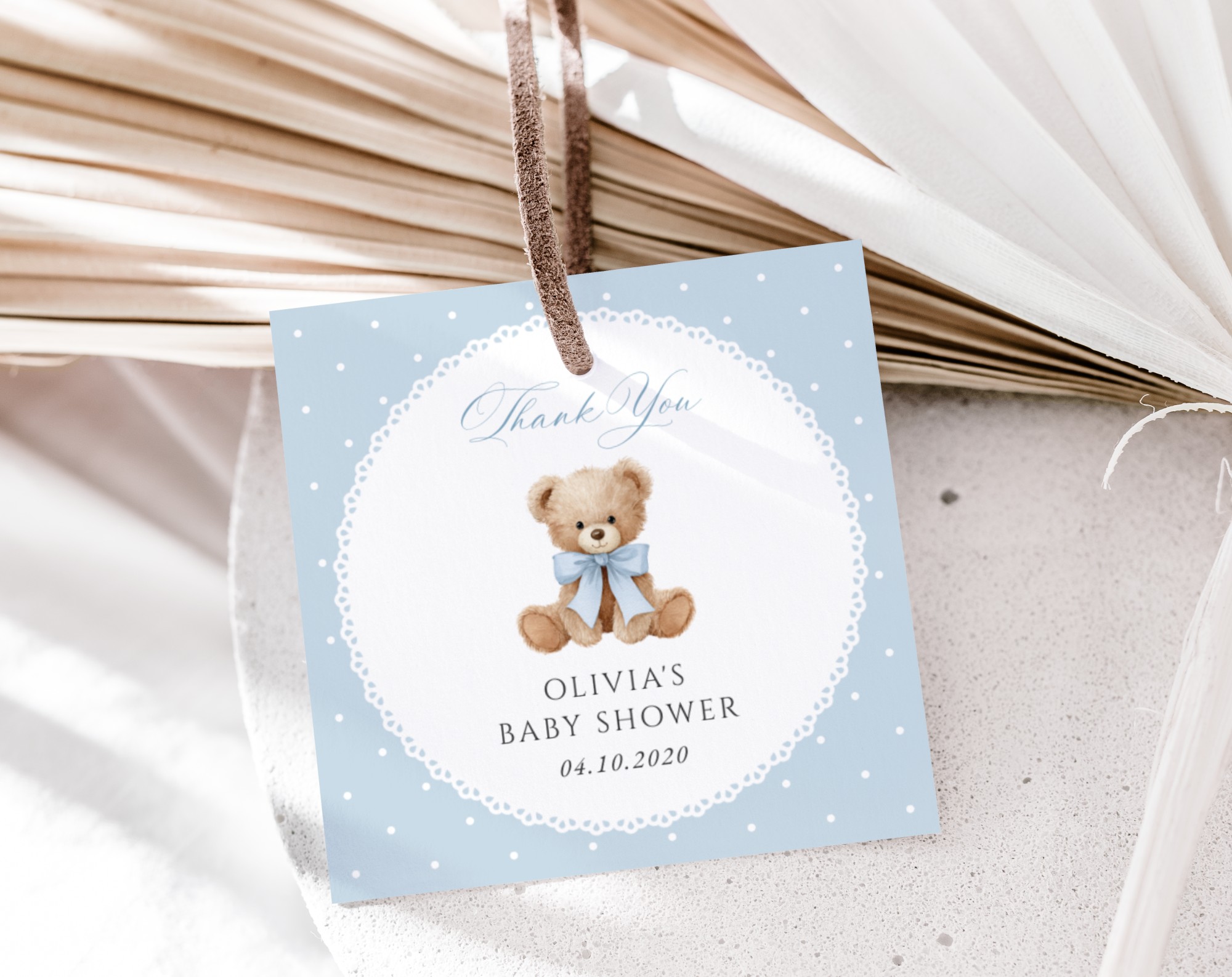 Bear and Blue Polka Dots Favor Tags, Gift Tags, Boy Baby Shower, Printable File, Edit Yourself, SH219 Bear and Blue Polka Dots Favor Tags, Gift Tags, Boy Baby Shower, Printable File, Edit Yourself, SH219