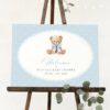 Bear and Blue Polka Dots Welcome Sign, Baby Shower Sign, Boy Baby Shower, Printable File, Edit Yourself, SH219 Bear and Blue Polka Dots Welcome Sign, Baby Shower Sign, Boy Baby Shower, Printable File, Edit Yourself, SH219