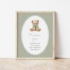 Bear and Green Polka Dots Custom Sign, Printable File, Edit Yourself, SH220 SH222 Bear and Green Polka Dots Custom Sign, Printable File, Edit Yourself, SH220 SH222