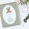 Bear and Green Polka Dots Custom Sign, Printable File, Edit Yourself, SH220 SH222 Bear and Green Polka Dots Custom Sign, Printable File, Edit Yourself, SH220 SH222