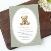 Bear and Green Polka Dots Baby Shower Invitation, Gender Neutral, Printable File, Edit Yourself, SH220 Bear and Green Polka Dots Baby Shower Invitation, Gender Neutral, Printable File, Edit Yourself, SH220