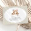 Bear and Beige Polka Dots Gender Reveal Invitation Suite, Printable File, Edit Yourself, SH225