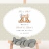 Bear and Beige Polka Dots Welcome Sign, Gender Reveal Sign, Printable File, Edit Yourself, SH225