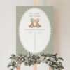 Bear and Green Polka Dots Guess the Gender, Gender Reveal Sign, Printable File, Edit Yourself, SH226 Bear and Green Polka Dots Guess the Gender, Gender Reveal Sign, Printable File, Edit Yourself, SH226