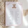 Bear and Pink Stripes Baby Shower Games, Set of 3 Games, Girl Baby Shower, Printable File, Edit Yourself, SH227 Bear and Pink Stripes Baby Shower Games, Set of 3 Games, Girl Baby Shower, Printable File, Edit Yourself, SH227