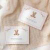 Bear and Pink Stripes Baby Shower Invitation Suite, Girl Baby Shower, Printable File, Edit Yourself, SH227 Bear and Pink Stripes Baby Shower Invitation Suite, Girl Baby Shower, Printable File, Edit Yourself, SH227