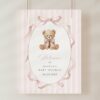 Bear and Pink Stripes Welcome Sign, Baby Shower Sign, Girl Baby Shower, Printable File, Edit Yourself, SH227 Bear and Pink Stripes Welcome Sign, Baby Shower Sign, Girl Baby Shower, Printable File, Edit Yourself, SH227