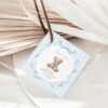 Bear and Blue Stripes Favor Tags, Gift Tags, Boy Baby Shower, Printable File, Edit Yourself, SH229 Bear and Blue Stripes Favor Tags, Gift Tags, Boy Baby Shower, Printable File, Edit Yourself, SH229