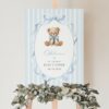Bear and Blue Stripes Welcome Sign, Baby Shower Sign, Boy Baby Shower, Printable File, Edit Yourself, SH229 Bear and Blue Stripes Welcome Sign, Baby Shower Sign, Boy Baby Shower, Printable File, Edit Yourself, SH229