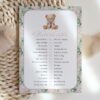 Teddy Bear and Pink Flowers Baby Shower Games, Set of 3 Games, Girl Baby Shower, Printable File, Edit Yourself, SH231 Teddy Bear and Pink Flowers Baby Shower Games, Set of 3 Games, Girl Baby Shower, Printable File, Edit Yourself, SH231