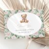 Teddy Bear and Pink Flowers Thank You Card, Girl Baby Shower, Printable File, Edit Yourself, SH231 Teddy Bear and Pink Flowers Thank You Card, Girl Baby Shower, Printable File, Edit Yourself, SH231