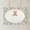 Teddy Bear and Pink Flowers Welcome Sign, Baby Shower Sign, Girl Baby Shower, Printable File, Edit Yourself, SH231 Teddy Bear and Pink Flowers Welcome Sign, Baby Shower Sign, Girl Baby Shower, Printable File, Edit Yourself, SH231