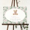Teddy Bear and Pink Flowers Welcome Sign, Baby Shower Sign, Girl Baby Shower, Printable File, Edit Yourself, SH231 Teddy Bear and Pink Flowers Welcome Sign, Baby Shower Sign, Girl Baby Shower, Printable File, Edit Yourself, SH231
