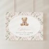 Cute Bear and Pink Flowers Welcome Sign, Baby Shower Sign, Girl Baby Shower, Printable File, Edit Yourself, SH233 Cute Bear and Pink Flowers Welcome Sign, Baby Shower Sign, Girl Baby Shower, Printable File, Edit Yourself, SH233