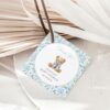 Cute Bear and Blue Flowers Favor Tags, Gift Tags, Boy Baby Shower, Printable File, Edit Yourself, SH239