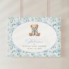 Cute Bear and Blue Flowers Welcome Sign, Baby Shower Sign, Boy Baby Shower, Printable File, Edit Yourself, SH239 Cute Bear and Blue Flowers Welcome Sign, Baby Shower Sign, Boy Baby Shower, Printable File, Edit Yourself, SH239