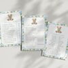 Baby Bear and Blue Flowers Baby Shower Games, Set of 3 Games, Boy Baby Shower, Printable File, Edit Yourself, SH241 Baby Bear and Blue Flowers Baby Shower Games, Set of 3 Games, Boy Baby Shower, Printable File, Edit Yourself, SH241