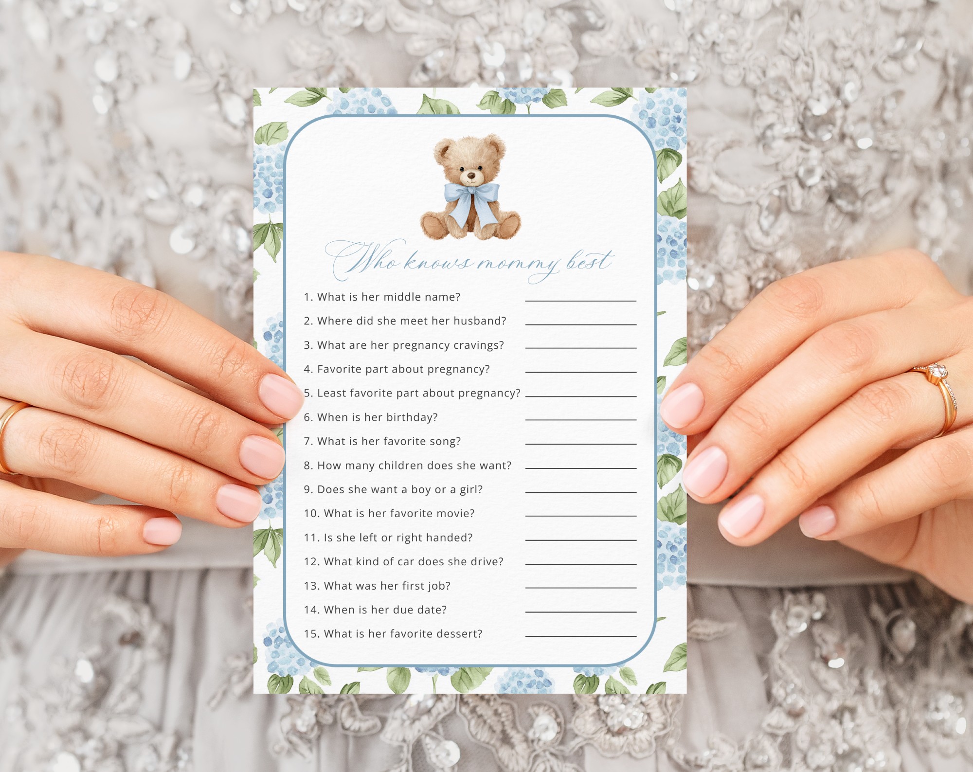 Baby Bear and Blue Flowers Baby Shower Games, Set of 3 Games, Boy Baby Shower, Printable File, Edit Yourself, SH241 Baby Bear and Blue Flowers Baby Shower Games, Set of 3 Games, Boy Baby Shower, Printable File, Edit Yourself, SH241