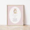 Bunny and Pink Polka Dots Custom Sign, Printable File, Edit Yourself, SH243 SH244