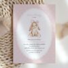 Bunny and Pink Polka Dots First Birthday Invitation, Birthday Stationery, Girl Birthday, Printable File, Edit Yourself, SH244 Bunny and Pink Polka Dots First Birthday Invitation, Birthday Stationery, Girl Birthday, Printable File, Edit Yourself, SH244