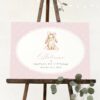 Bunny and Pink Polka Dots Welcome Sign, First Birthday, Girl Birthday, Printable File, Edit Yourself, SH244 Bunny and Pink Polka Dots Welcome Sign, First Birthday, Girl Birthday, Printable File, Edit Yourself, SH244
