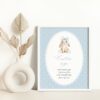 Bunny and Blue Polka Dots Custom Sign, Printable File, Edit Yourself, SH245 SH246
