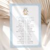 Bunny and Blue Polka Dots Baby Shower Games, Set of 3 Games, Boy Baby Shower, Printable File, Edit Yourself, SH245