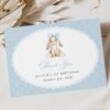 Bunny and Blue Polka Dots Thank You Card, First Birthday, Boy Birthday, Printable File, Edit Yourself, SH246 Bunny and Blue Polka Dots Thank You Card, First Birthday, Boy Birthday, Printable File, Edit Yourself, SH246