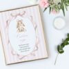 Bunny and Pink Stripes Custom Sign, Printable File, Edit Yourself, SH247 SH248 Bunny and Pink Stripes Custom Sign, Printable File, Edit Yourself, SH247 SH248