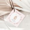 Bunny and Pink Stripes Favor Tags, Gift Tags, Girl Baby Shower, Printable File, Edit Yourself, SH247 Bunny and Pink Stripes Favor Tags, Gift Tags, Girl Baby Shower, Printable File, Edit Yourself, SH247