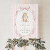 Bunny and Pink Stripes Welcome Sign, Baby Shower Sign, Girl Baby Shower, Printable File, Edit Yourself, SH247 Bunny and Pink Stripes Welcome Sign, Baby Shower Sign, Girl Baby Shower, Printable File, Edit Yourself, SH247