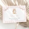 Bunny and Pink Stripes Thank You Card, First Birthday, Girl Birthday, Printable File, Edit Yourself, SH248 Bunny and Pink Stripes Thank You Card, First Birthday, Girl Birthday, Printable File, Edit Yourself, SH248