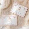 Bunny and Pink Stripes Thank You Card, First Birthday, Girl Birthday, Printable File, Edit Yourself, SH248 Bunny and Pink Stripes Thank You Card, First Birthday, Girl Birthday, Printable File, Edit Yourself, SH248