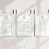 Bunny and Blue Stripes Baby Shower Games, Set of 3 Games, Boy Baby Shower, Printable File, Edit Yourself, SH249