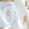 Bunny and Blue Stripes First Birthday Invitation, Birthday Stationery, Boy Birthday, Printable File, Edit Yourself, SH250 Bunny and Blue Stripes First Birthday Invitation, Birthday Stationery, Boy Birthday, Printable File, Edit Yourself, SH250